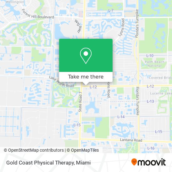 Gold Coast Physical Therapy map