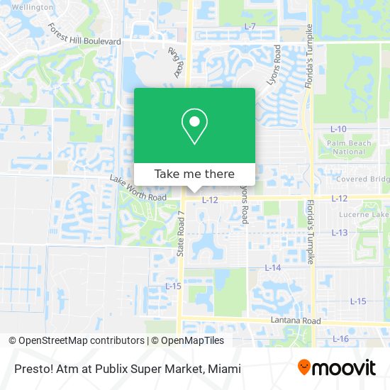 Presto! Atm at Publix Super Market map