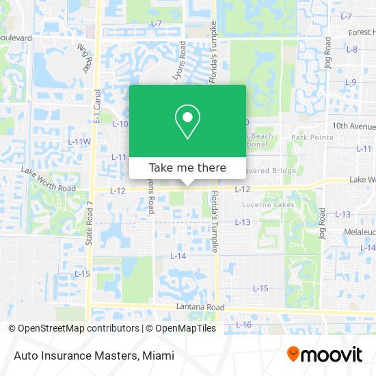 Mapa de Auto Insurance Masters