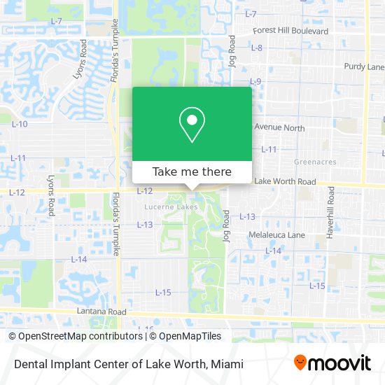 Dental Implant Center of Lake Worth map