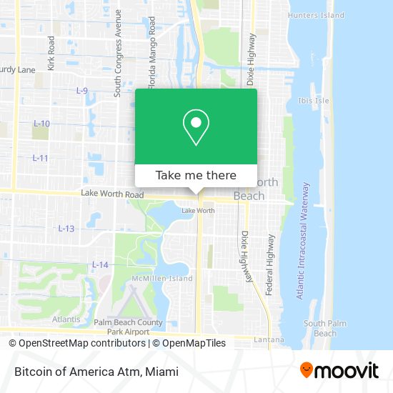 Bitcoin of America Atm map