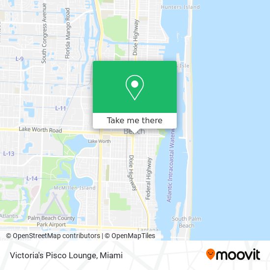 Victoria's Pisco Lounge map