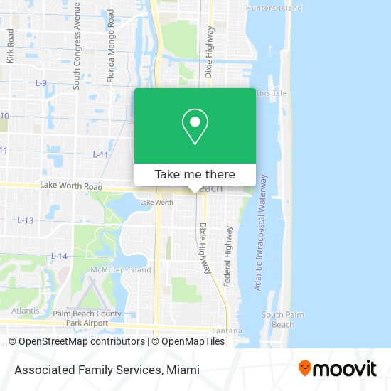 Associated Family Services map