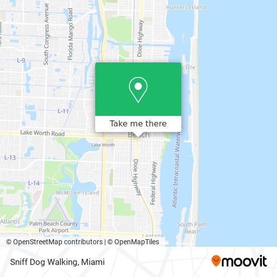 Sniff Dog Walking map