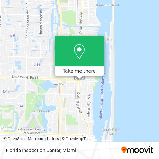 Florida Inspection Center map