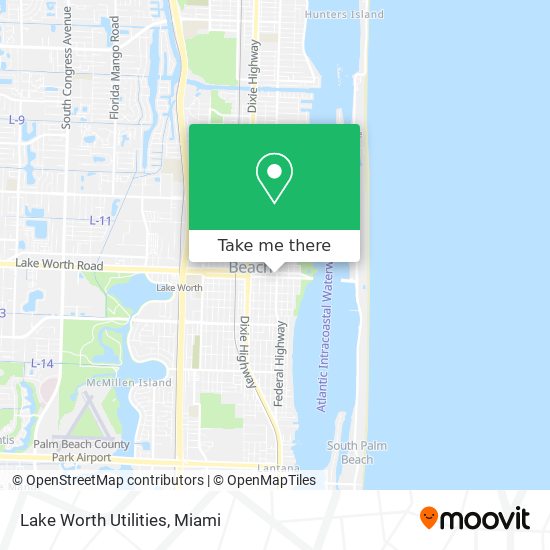 Mapa de Lake Worth Utilities