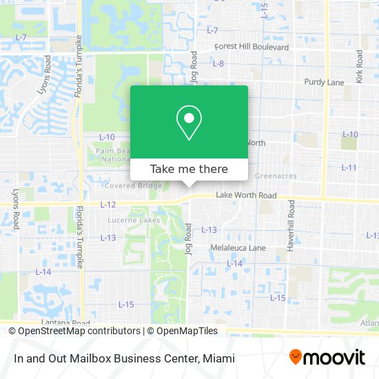 In and Out Mailbox Business Center map