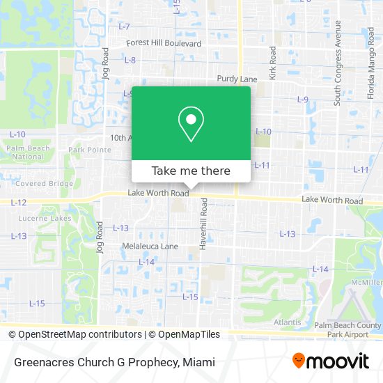 Mapa de Greenacres Church G Prophecy