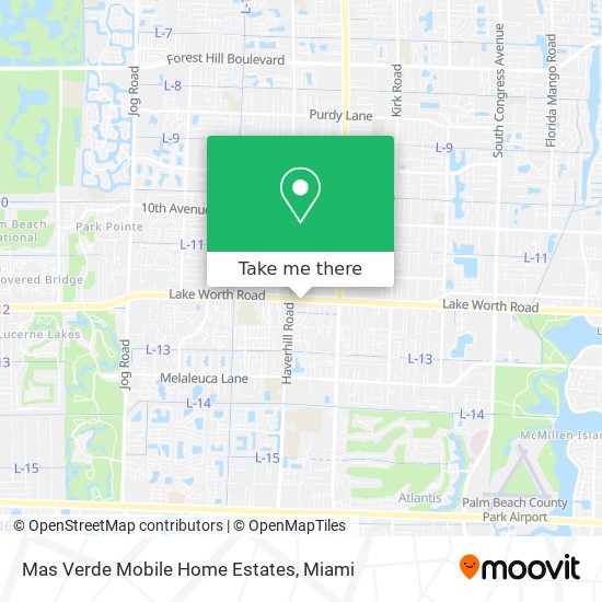 Mas Verde Mobile Home Estates map