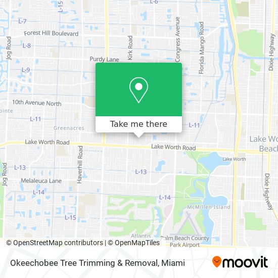 Mapa de Okeechobee Tree Trimming & Removal