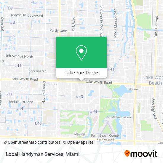 Local Handyman Services map