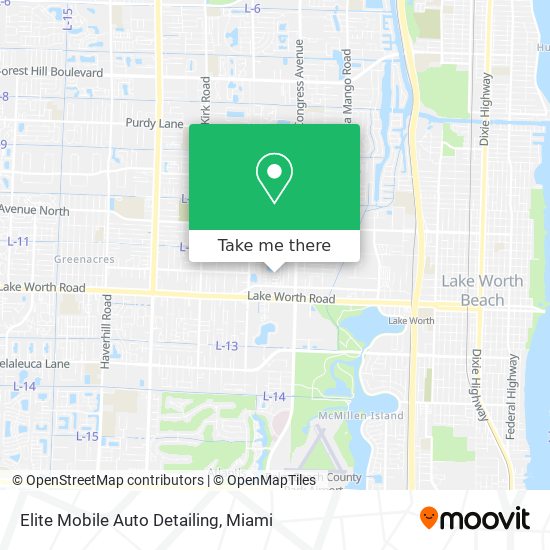 Elite Mobile Auto Detailing map