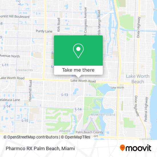 Mapa de Pharmco RX Palm Beach