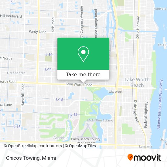 Chicos Towing map