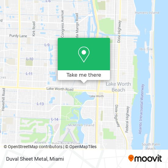 Duval Sheet Metal map