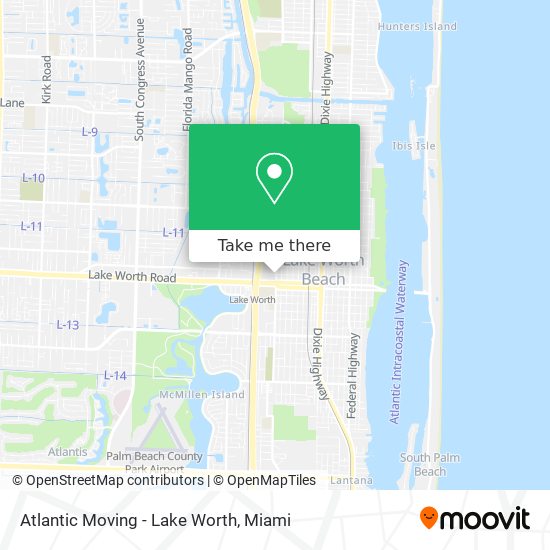 Mapa de Atlantic Moving - Lake Worth