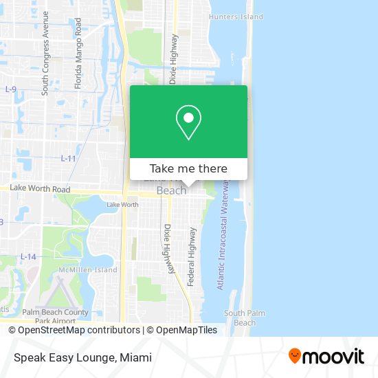 Mapa de Speak Easy Lounge