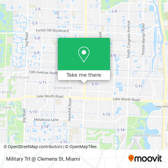 Military Trl @ Clemens St map