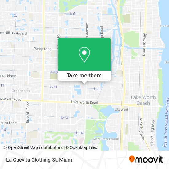 Mapa de La Cuevita Clothing St