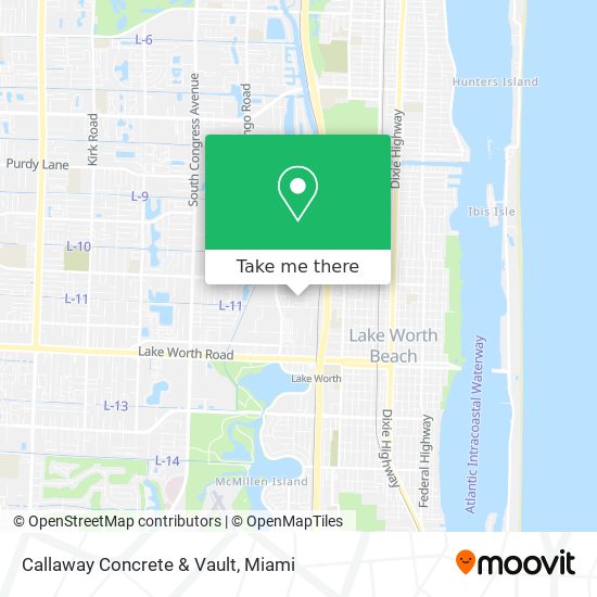 Callaway Concrete & Vault map