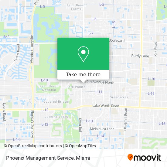 Phoenix Management Service map