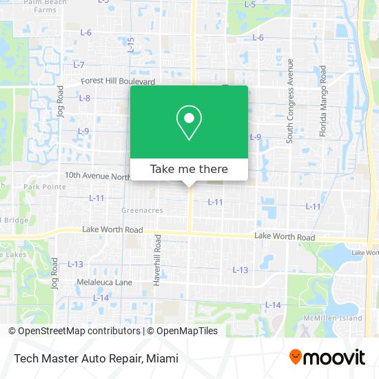 Tech Master Auto Repair map