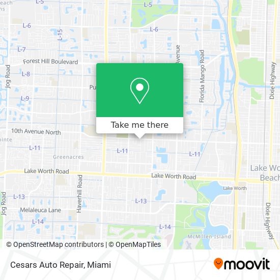 Cesars Auto Repair map