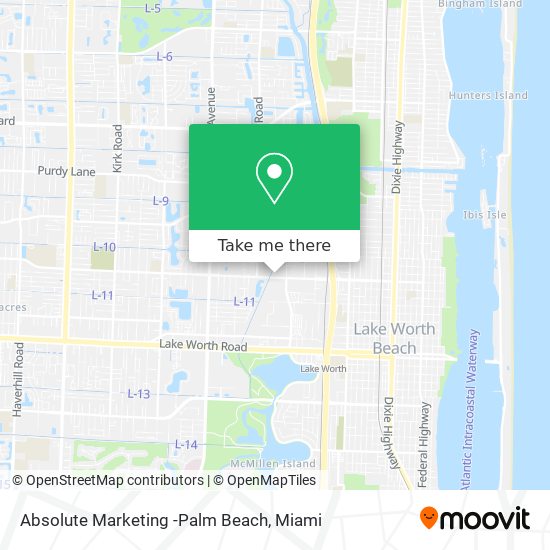 Mapa de Absolute Marketing -Palm Beach