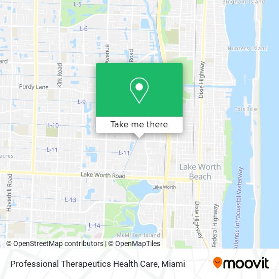 Professional Therapeutics Health Care map