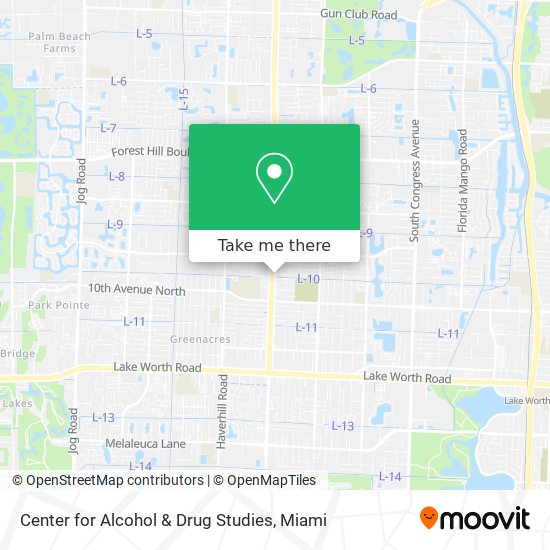 Center for Alcohol & Drug Studies map