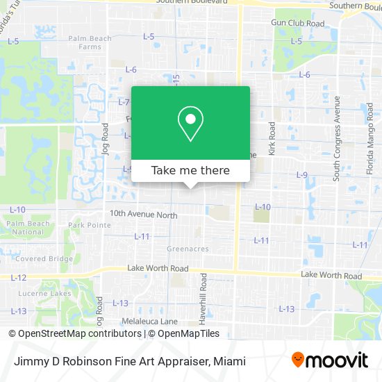 Mapa de Jimmy D Robinson Fine Art Appraiser