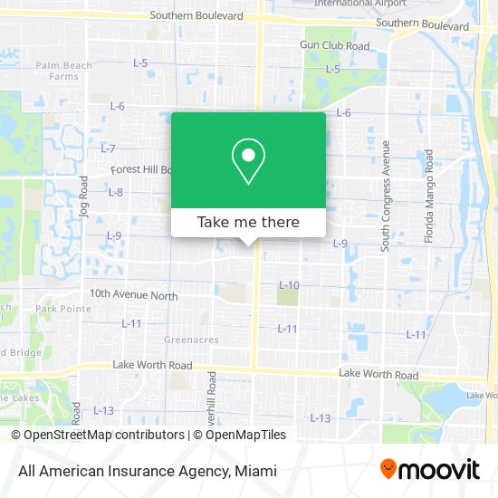 All American Insurance Agency map