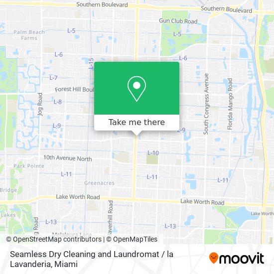 Seamless Dry Cleaning and Laundromat / la Lavanderia map
