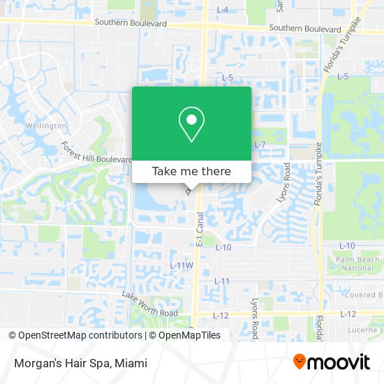 Morgan's Hair Spa map