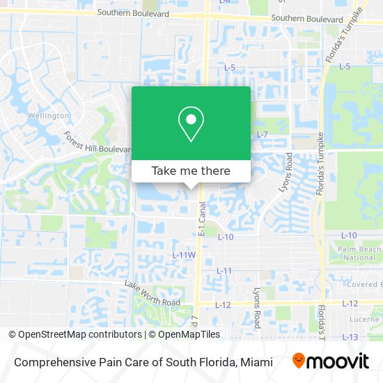 Comprehensive Pain Care of South Florida map