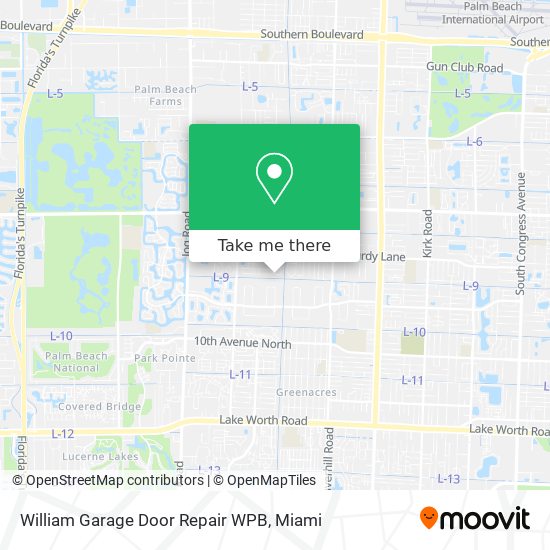 William Garage Door Repair WPB map