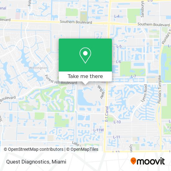 Quest Diagnostics map