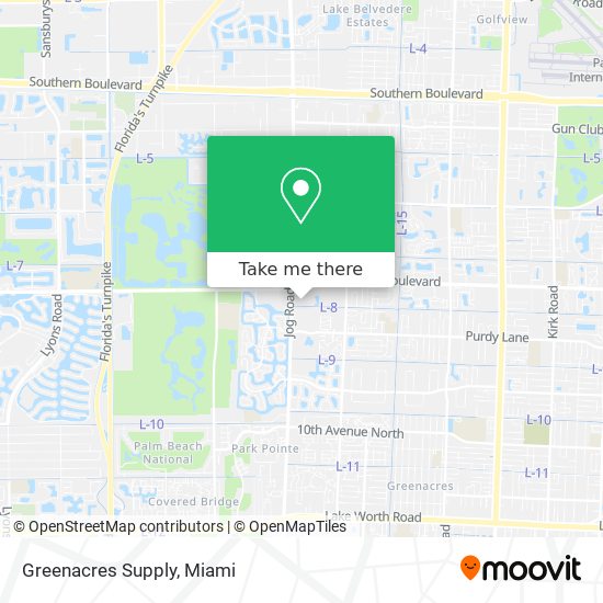 Greenacres Supply map