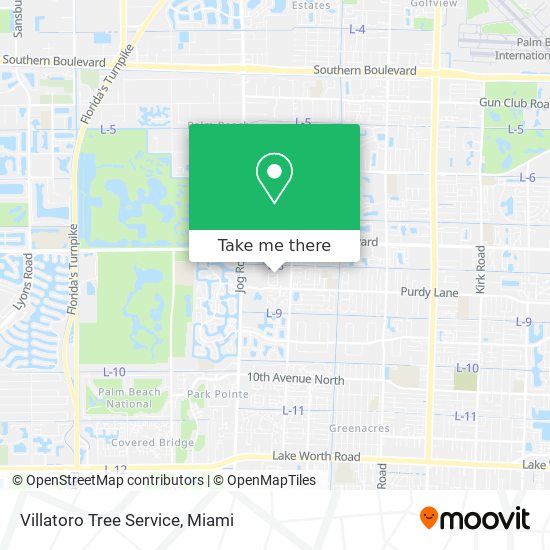 Villatoro Tree Service map