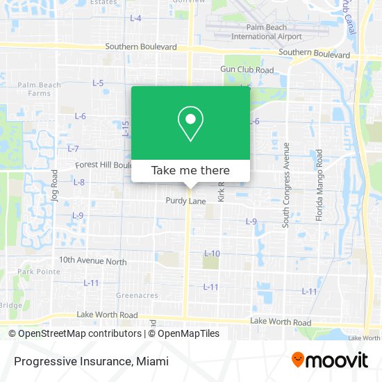 Progressive Insurance map