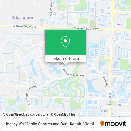 Johnny V's Mobile Scratch and Dent Repair map