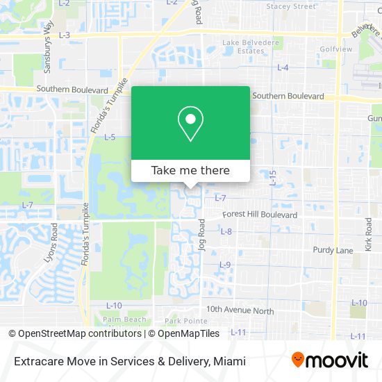 Extracare Move in Services & Delivery map