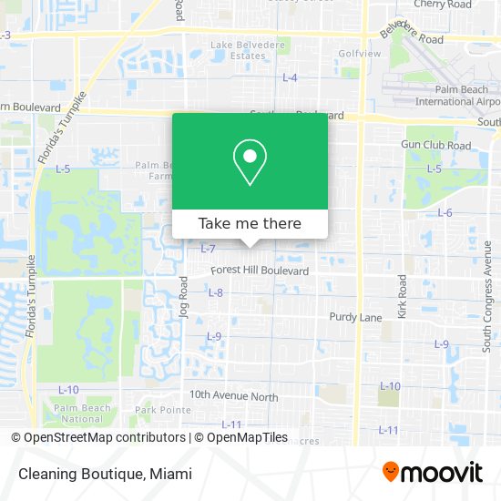 Mapa de Cleaning Boutique