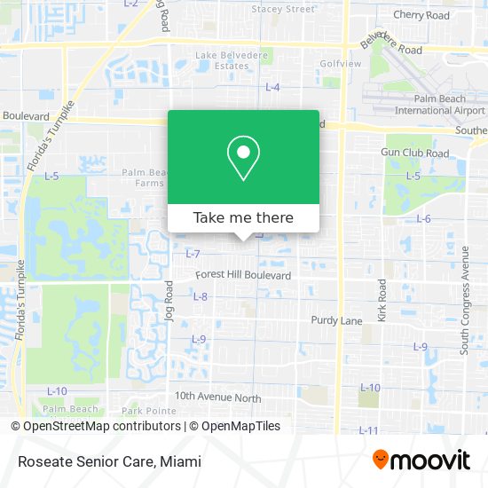 Mapa de Roseate Senior Care