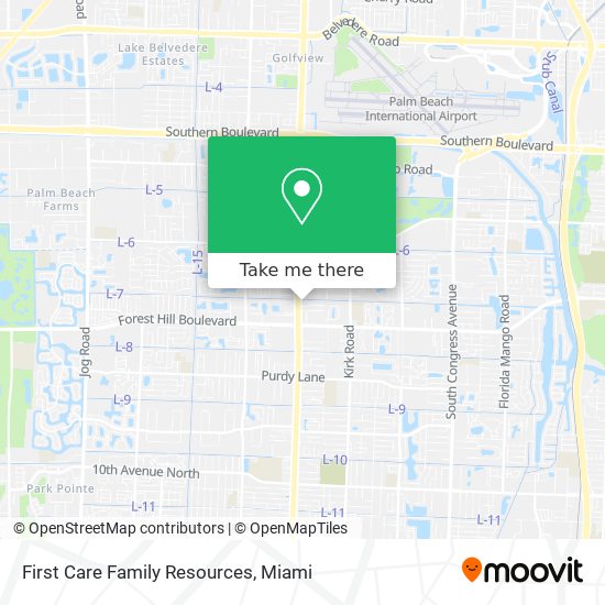 Mapa de First Care Family Resources