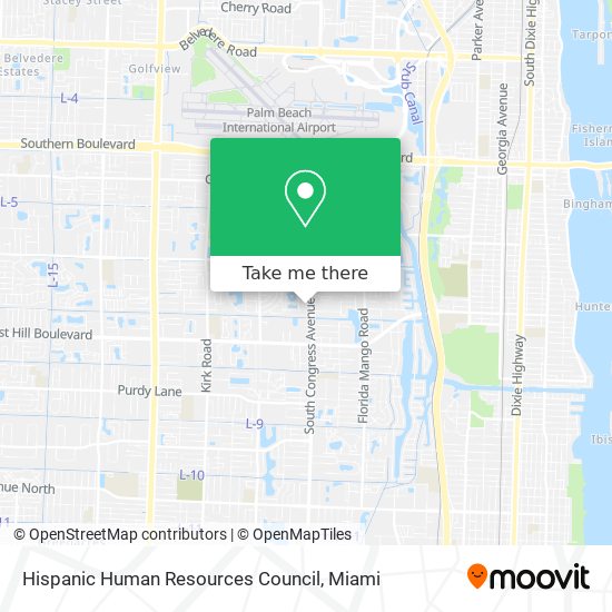 Mapa de Hispanic Human Resources Council