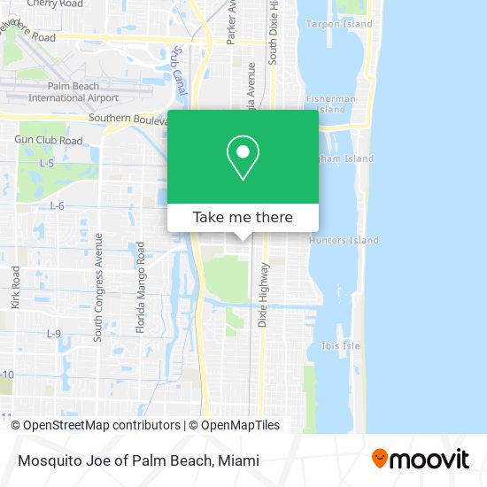 Mapa de Mosquito Joe of Palm Beach