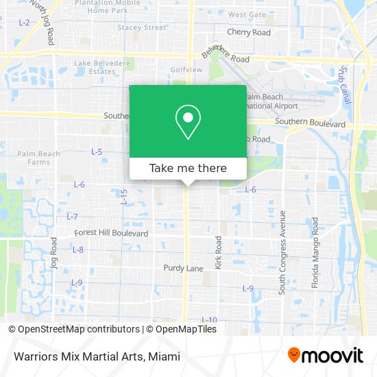 Warriors Mix Martial Arts map