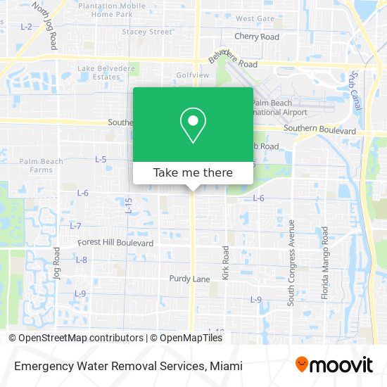 Mapa de Emergency Water Removal Services