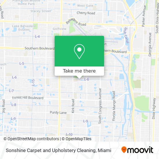 Sonshine Carpet and Upholstery Cleaning map